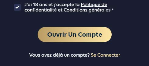 Accepter les Conditions Generales de Casino